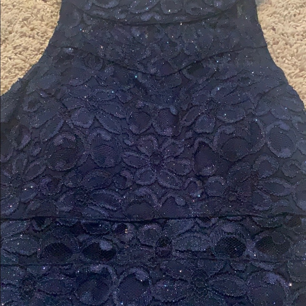 Sparkly Navy Blue Homecoming / Prom Dress - Gem